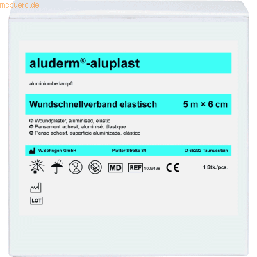 Söhngen Wundpflaster aluderm-aluplast elastisch 5mx6cm von Söhngen