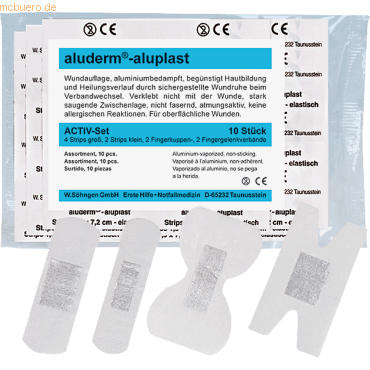 Söhngen aluderm Wundpflaster Activ-Set aluplast 1009410 Set 10 Stück Söhngen aluderm Wundpflaster Activ-Set aluplast 1009410 Set 10 Stück von Söhngen
