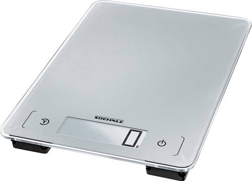 Soehnle KWD Page Aqua Proof Digitale Küchenwaage Wägebereich (max.)=10kg Silber-Grau von Soehnle