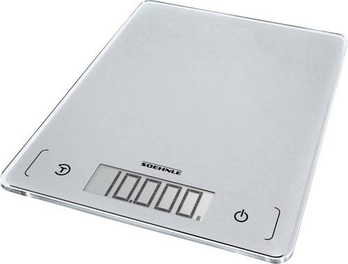 Soehnle KWD Page Comfort 300 Slim Digitale Küchenwaage Wägebereich (max.)=10kg Silber-Grau von Soehnle