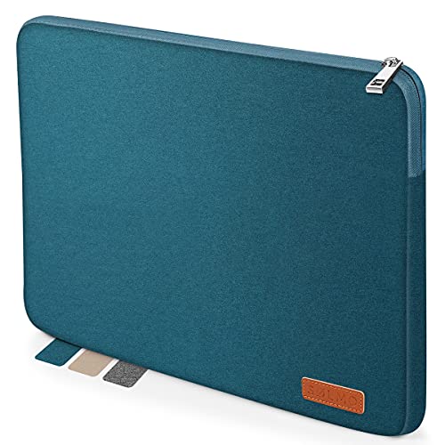sølmo I Design Laptop-Tasche 14 Zoll, Laptophülle 14 Zoll, Stoßfeste Notebooktasche kompatibel mit 14" Lenovo Ideapad, 14“ Acer Chromebook, MacBook Air Hülle, Petrol von Sölmo
