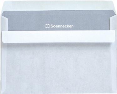 Briefh�llen C6 oF/sk 75g wei� Packung 1000 St�ck (2905) von Soennecken