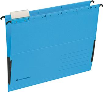 Hängetaschen blau A4 Leinenfrösche 220g Recyclingkarton 25 St./Pack. (2030) von Soennecken