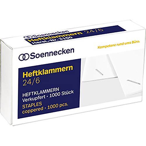 Heftklammern 3150 24/6 von Soennecken