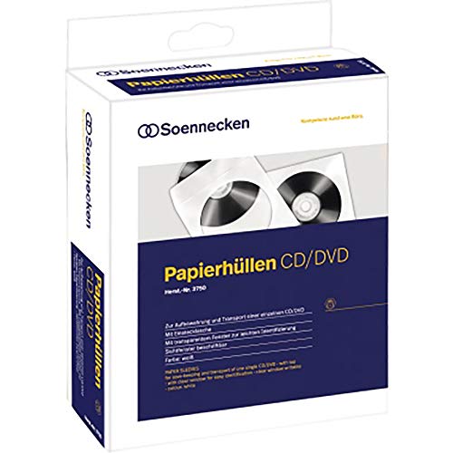 SOENNECKEN CD/ DVD-PAPIERHUELLE 1CD, 3750 von Soennecken