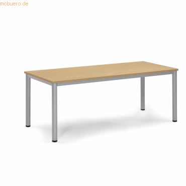 Soennecken Besprechungstisch 180x80x72cm Gestell silber Platte buche Soennecken Besprechungstisch 180x80x72cm Gestell silber Platte buche von Soennecken