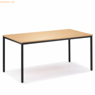 Soennecken Konferenztisch 1400x720x700mm Platte Buche Gestell anthrazi Soennecken Konferenztisch 1400x720x700mm Platte Buche Gestell anthrazi von Soennecken