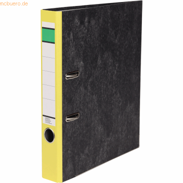 Soennecken Ordner DIN A4 50mm Recycling Pappe gelb von Soennecken