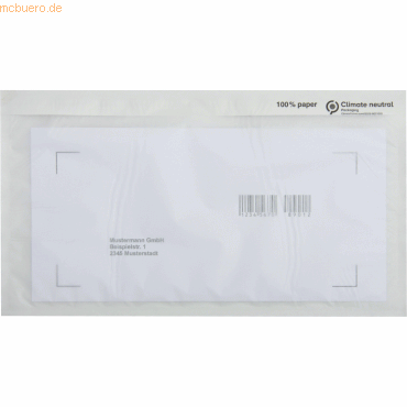 Soennecken Papier Begleitpapiertasche DL 240x135mm o.Druck 250 Stück Soennecken Papier Begleitpapiertasche DL 240x135mm o.Druck 250 Stück von Soennecken