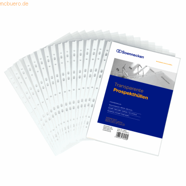 Soennecken Prospekthülle 1602 DIN A4 PP transparent 100 Stück von Soennecken