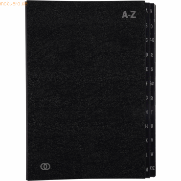Soennecken Pultordner oeco 3424 A-Z 24tlg schwarz von Soennecken
