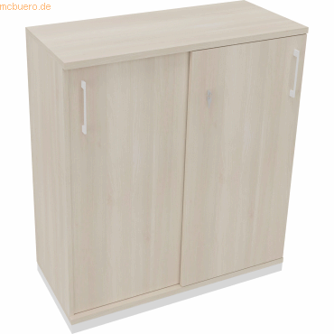 Soennecken Schiebetürenschrank 3OH B1000xT442xH1133mm weiß/Akazie hell Soennecken Schiebetürenschrank 3OH B1000xT442xH1133mm weiß/Akazie hell von Soennecken
