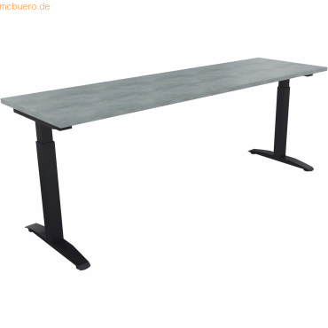 Soennecken Schreibtisch Kufe Quadrat B2000xT600xH650-850 anthrazit/Bet Soennecken Schreibtisch Kufe Quadrat B2000xT600xH650-850 anthrazit/Bet von Soennecken