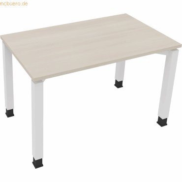 Soennecken Schreibtisch Vierfuß Quadratrohr B1200xT700xH680-820 weiß/A Soennecken Schreibtisch Vierfuß Quadratrohr B1200xT700xH680-820 weiß/A von Soennecken