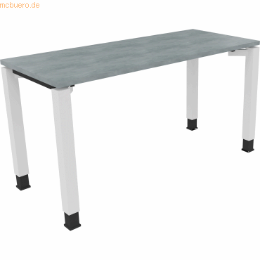 Soennecken Schreibtisch Vierfuß Quadratrohr B1400xT600xH680-820 weiß/B Soennecken Schreibtisch Vierfuß Quadratrohr B1400xT600xH680-820 weiß/B von Soennecken