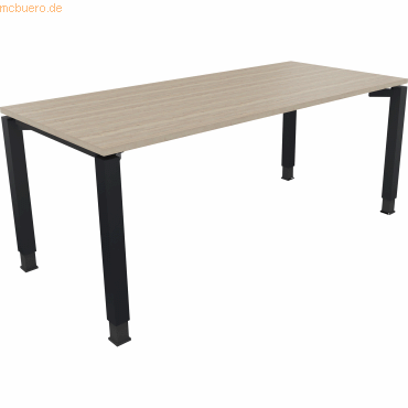 Soennecken Schreibtisch Vierfuß Quadratrohr B1800xT800xH680-820 anthra Soennecken Schreibtisch Vierfuß Quadratrohr B1800xT800xH680-820 anthra von Soennecken