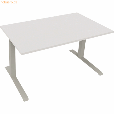 Soennecken Sitz-/Stehtisch Kufe Doppels. Quad. B1400xT800xH645-1275 si Soennecken Sitz-/Stehtisch Kufe Doppels. Quad. B1400xT800xH645-1275 si von Soennecken