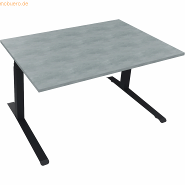 Soennecken Sitz-/Stehtisch Kufe Doppels. Quad. B1400xT900xH645-1275 an von Soennecken