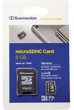 Soennecken Speicherkarte 71633 micro SDHC Adapter Class 10 8GB 183291400 Soennecken Speicherkarte 71633 micro SDHC Adapter Class 10 8GB 183291400 von Soennecken
