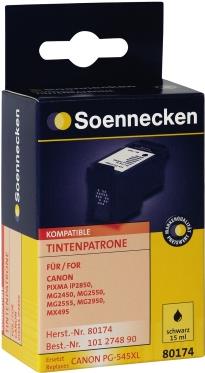 Soennecken Tintenpatrone 80174 wie Canon PG545XL schwarz (80174) von Soennecken