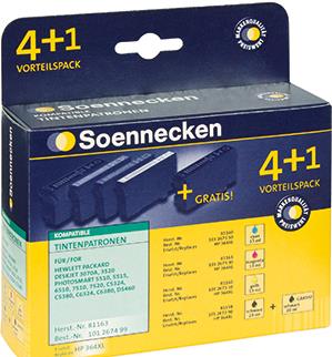 Soennecken Tintenpatrone 81163 wie HP 364XL 5 St./Pack. (81163) von Soennecken