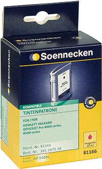 Soennecken Tintenpatrone 81166 wie HP C4908AE 940XL magenta (81166) von Soennecken