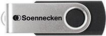 Soennecken USB-Stick 71614 2.0 32GB schwarz/silber (71614) von Soennecken