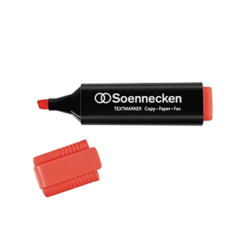 Textmarker Soennecken Strichstärke 2-5 mm rot von Soennecken