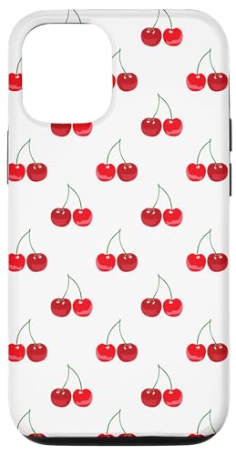 Hülle für iPhone 12/12 Pro Süße rote Kirschen Rockabilly Kirsche von Sofie Nari