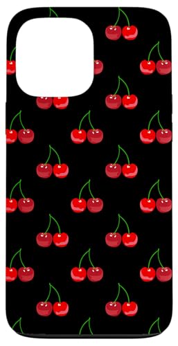 Hülle für iPhone 13 Pro Max Niedliche rote und schwarze Kirschen Rockabilly Cherry von Sofie Nari