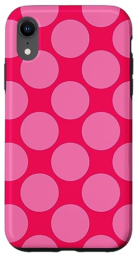 Hülle für iPhone XR Pink Polka Dots Fashion Pattern Pop 80s Big Polka Dot von Sofie Nari