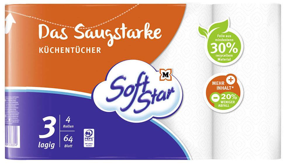 Soft Star Küchenrollen 3-lagig von Soft Star