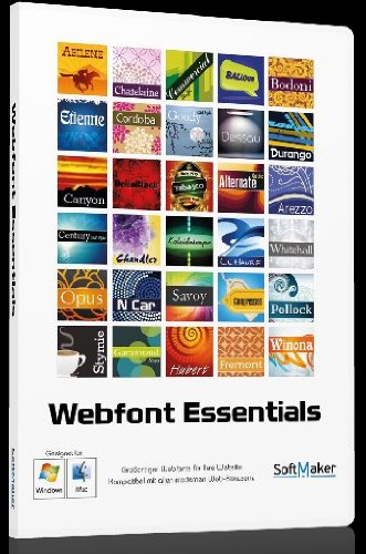 Webfonts Essentials 2.0 (PC+MAC) von SoftMaker Software