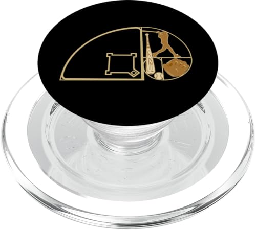 Baseball Softbal Fibonacci-Spirale Kreis Baseballspieler PopSockets PopGrip für MagSafe von Softball Baseball Zubehör Sport Geschenke Shirts