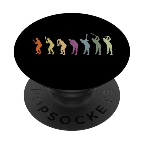 Baseball Softbal Sequenz Baseballspieler PopSockets Klebender PopGrip von Softball Baseball Zubehör Sport Geschenke Shirts