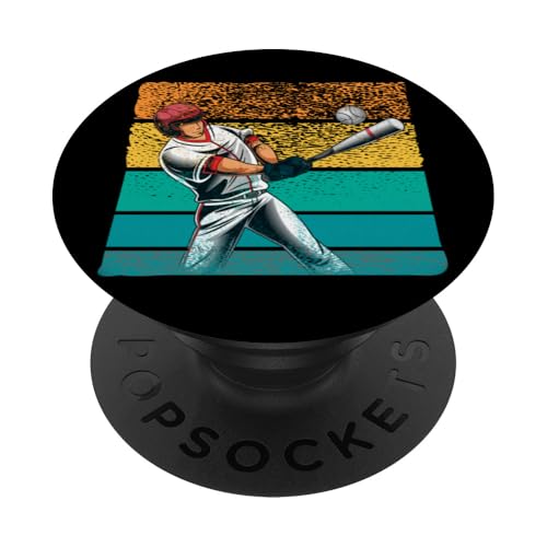Baseball Softball Baseballspieler PopSockets Klebender PopGrip von Softball Baseball Zubehör Sport Geschenke Shirts