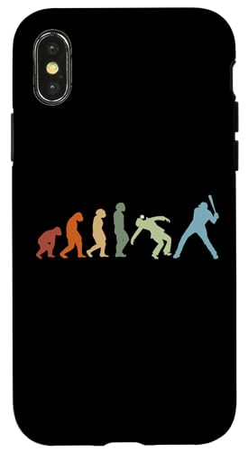 Baseball Softball EVOLUTION Baseballspieler Hülle für iPhone X/XS Baseball Softball EVOLUTION Baseballspieler Hülle für iPhone X/XS von Softball Baseball Zubehör Sport Geschenke Shirts