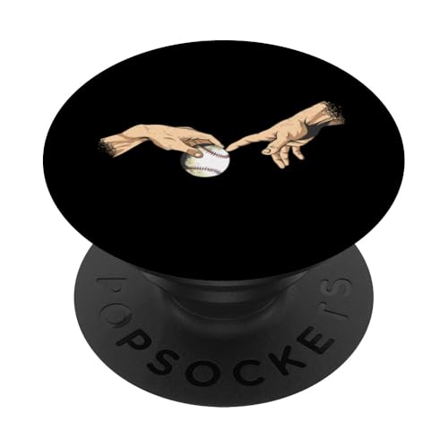 Baseball Softball Michelangelo Baseballspieler PopSockets Klebender PopGrip von Softball Baseball Zubehör Sport Geschenke Shirts