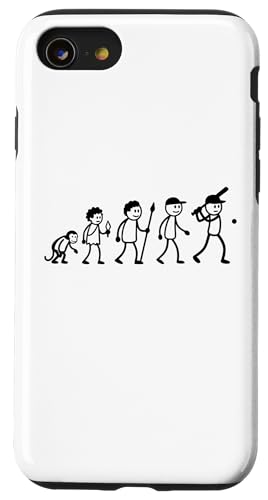 Baseball Softball Strichmänchen Baseballspieler Baseball Hülle für iPhone SE (2020) / 7 / 8 von Softball Baseball Zubehör Sport Geschenke Shirts