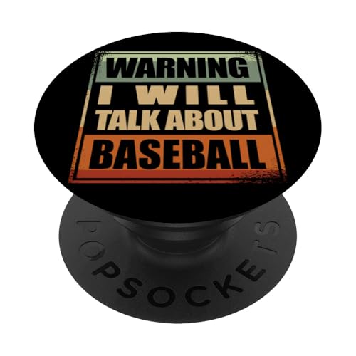 Baseball Softball TALK ABOUT Baseball Baseballspieler PopSockets Klebender PopGrip von Softball Baseball Zubehör Sport Geschenke Shirts