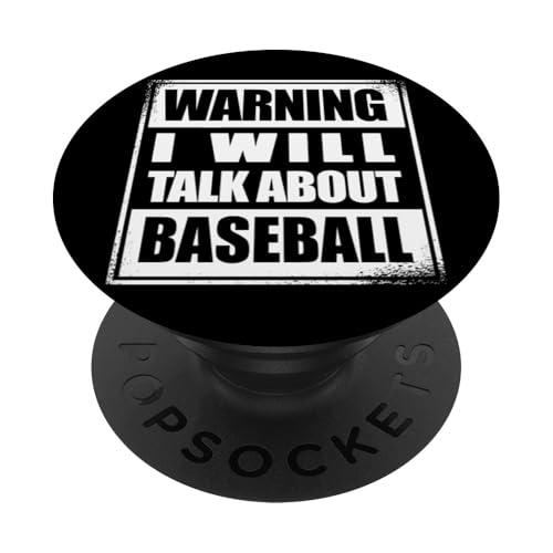 Baseball Softball TALK ABOUT Baseball Baseballspieler PopSockets Klebender PopGrip von Softball Baseball Zubehör Sport Geschenke Shirts