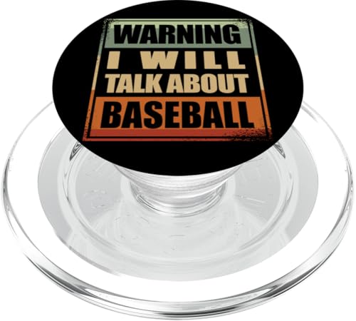 Baseball Softball TALK ABOUT Baseball Baseballspieler PopSockets PopGrip für MagSafe von Softball Baseball Zubehör Sport Geschenke Shirts