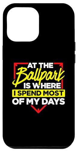 Hülle für iPhone 15 Pro Max Im Ballpark verbringe ich die meiste Zeit meiner Tage mit Softball von Softball Gift Idea Softball Player Baseball Sports