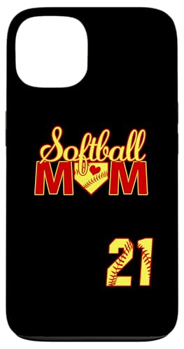 Softball Mom Mother's Day #21 Fastpitch Trikot Nummer 21 Hülle für iPhone 13 von Softball Mom Mother's Day Fastpitch Jersey Gifts