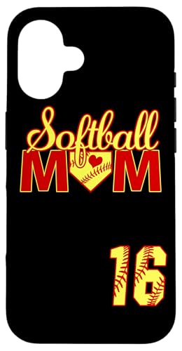 Softball Mutter Muttertag #16 Fastpitch Trikot Nummer 16 Hülle für iPhone 16 Softball Mutter Muttertag #16 Fastpitch Trikot Nummer 16 Hülle für iPhone 16 von Softball Mom Mother's Day Fastpitch Jersey Gifts