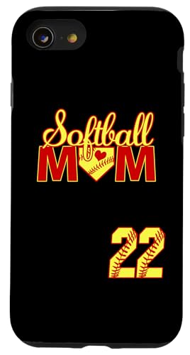 Softball Mutter Muttertag #22 Fastpitch Trikot Nummer 22 Hülle für iPhone SE (2020) / 7 / 8 von Softball Mom Mother's Day Fastpitch Jersey Gifts
