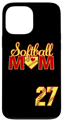 Softball Mutter Muttertag #27 Fastpitch Trikot Nummer 27 Hülle für iPhone 13 Pro Max von Softball Mom Mother's Day Fastpitch Jersey Gifts