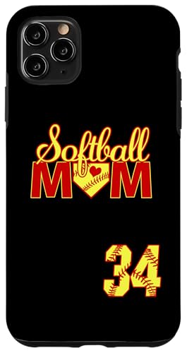Softball Mutter Muttertag #34 Fastpitch Trikot Nummer 34 Hülle für iPhone 11 Pro Max Softball Mutter Muttertag #34 Fastpitch Trikot Nummer 34 Hülle für iPhone 11 Pro Max von Softball Mom Mother's Day Fastpitch Jersey Gifts