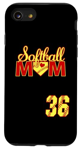 Softball Mutter Muttertag #36 Fastpitch Trikot Nummer 36 Hülle für iPhone SE (2020) / 7 / 8 von Softball Mom Mother's Day Fastpitch Jersey Gifts
