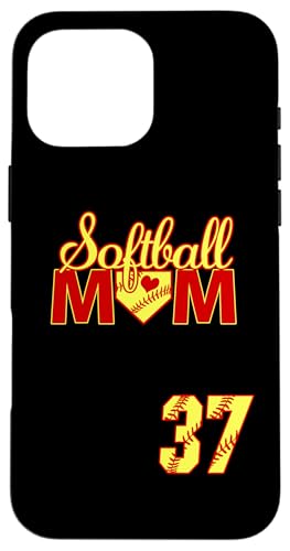 Softball Mutter Muttertag #37 Fastpitch Trikot Nummer 37 Hülle für iPhone 16 Pro Max Softball Mutter Muttertag #37 Fastpitch Trikot Nummer 37 Hülle für iPhone 16 Pro Max von Softball Mom Mother's Day Fastpitch Jersey Gifts